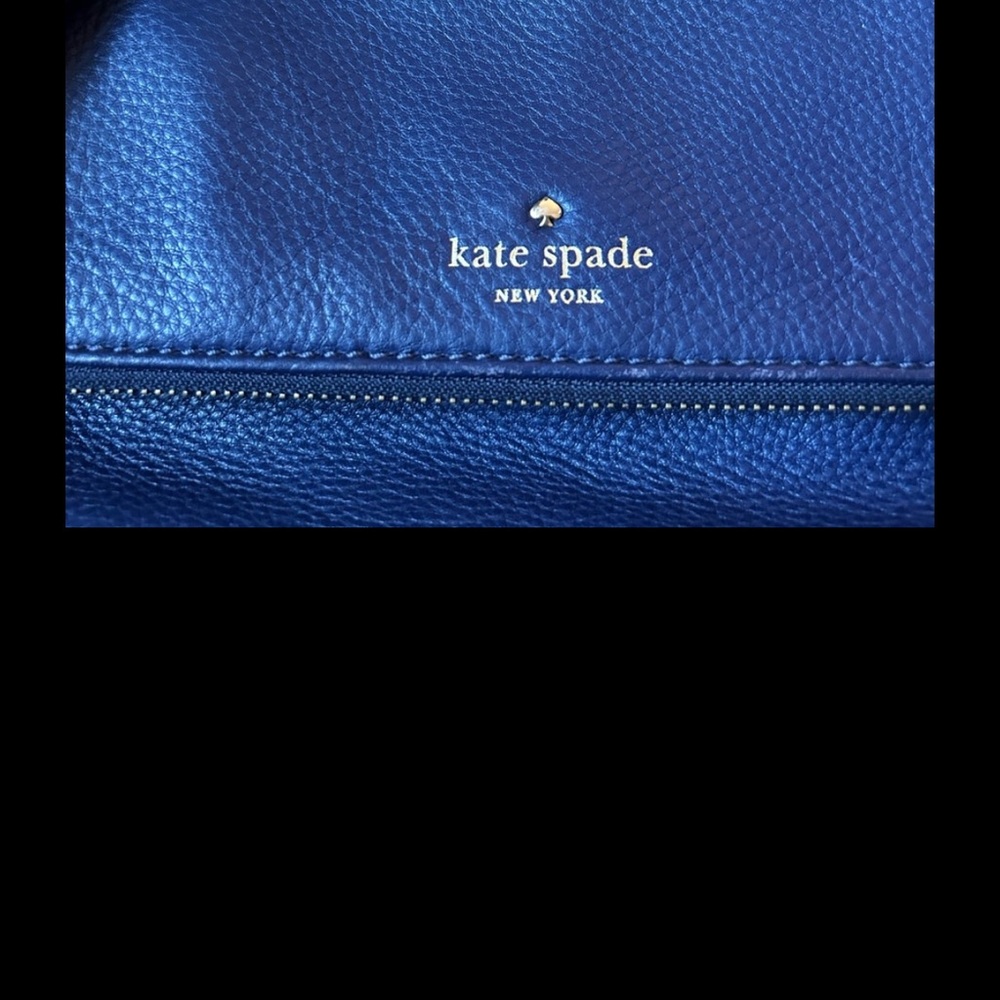 Kate Spade White and Blue Crossbody Bag
